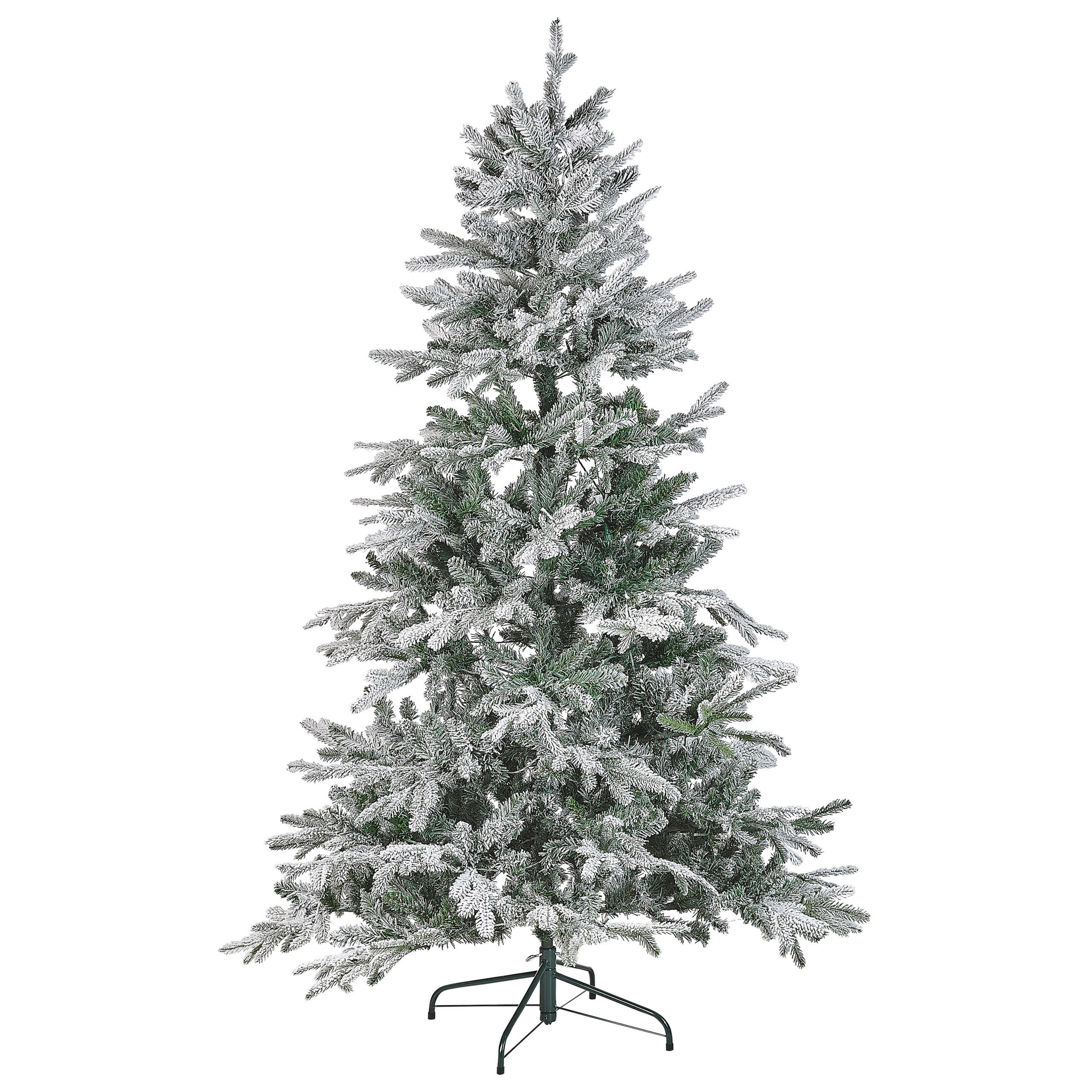 WEIHNACHTSBAUM 180 cm Weiß Miette - Weiß, Kunststoff (180cm) - Beliani