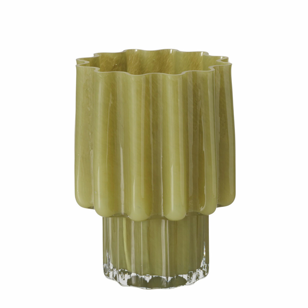 GLASVASE Ragusa H. 24 cm - Grün, Glas (17.7/24cm) - Boltze Home