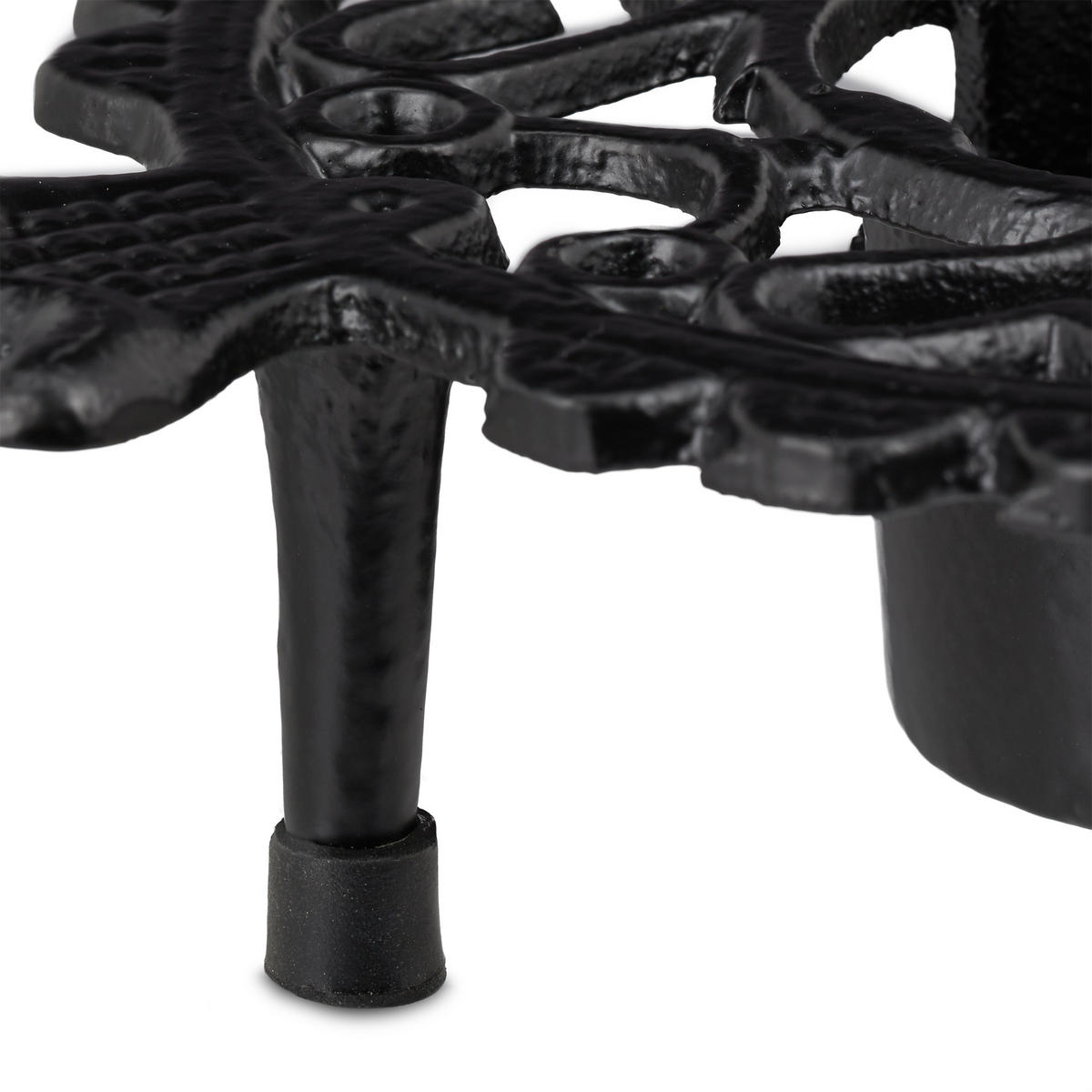 STÖVCHEN - Schwarz, Metall (14.5/5cm) - Relaxdays