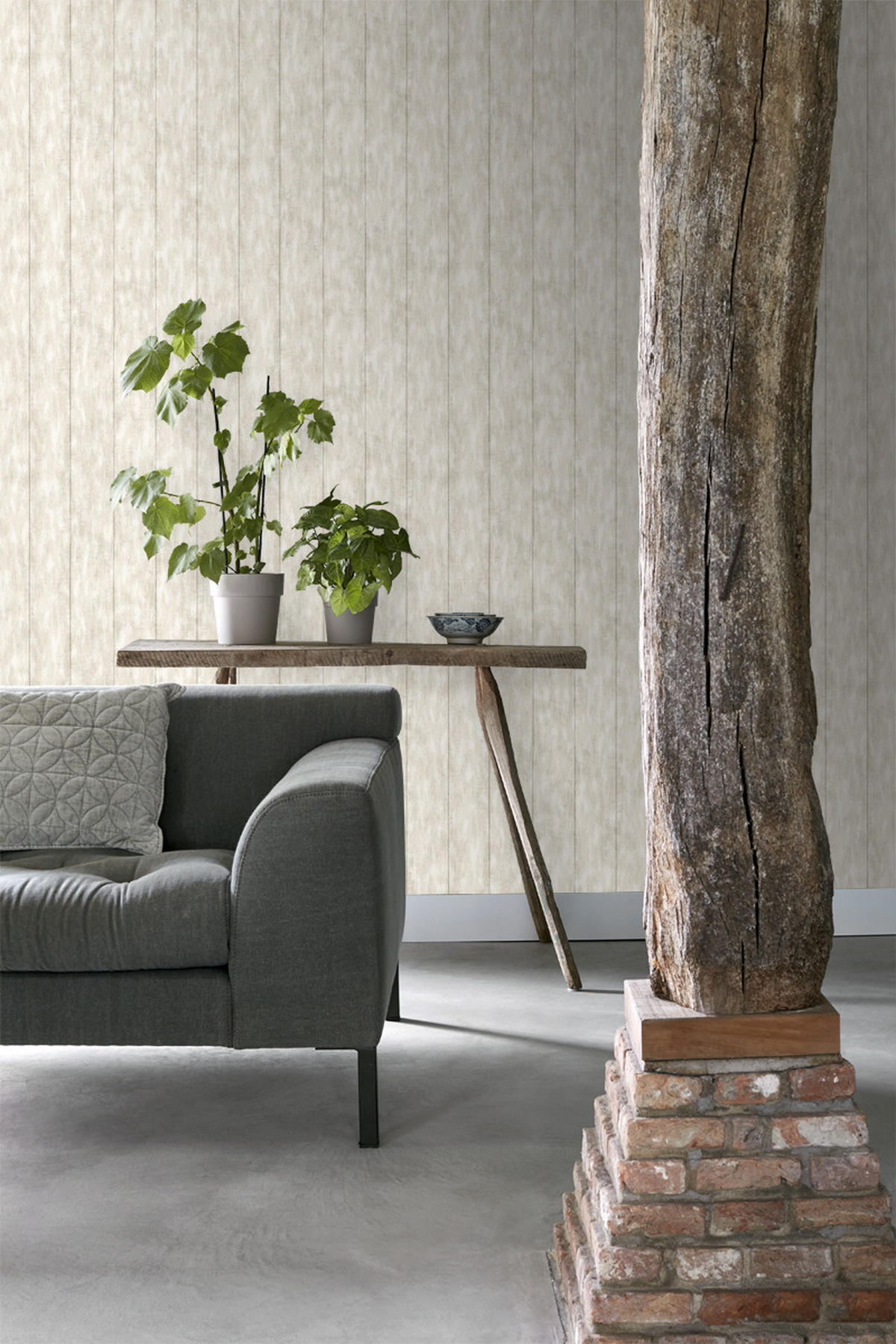 TAPETE Holz-Optik 53 cm x 10.05 m - Beige, Papier (53/1000cm) - ESTAhome