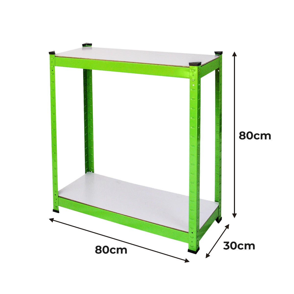 POLYTUNNEL 19mm 5m x 2m mit Regale - Grün, Kunststoff (200/1/500cm) - Monstershop