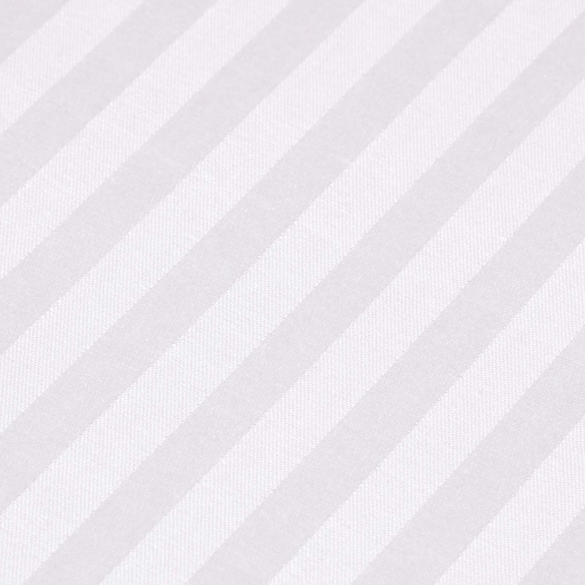 SPANNBETTLAKEN Damast gestreift, 100% Ägyptische Baumwolle - Weiß, Textil (160/200cm) - Homescapes