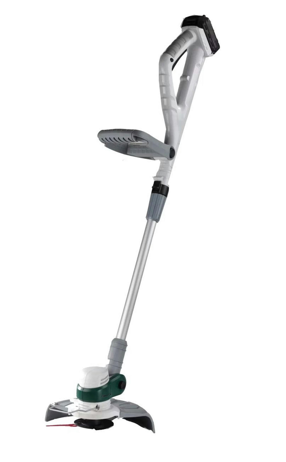 GRASSTRIMMER Akku, 20 V, 25 cm Schnittbreite, Doppelmesser - Weiß, Kunststoff (1/1/1cm) - Westfalia