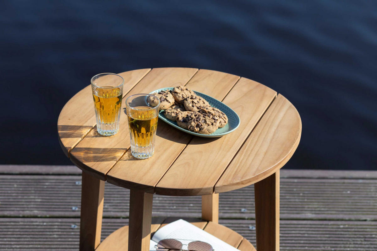 BEISTELLTISCH Milton - Naturfarben, Holz (50/50/50cm) - Mr. Deko