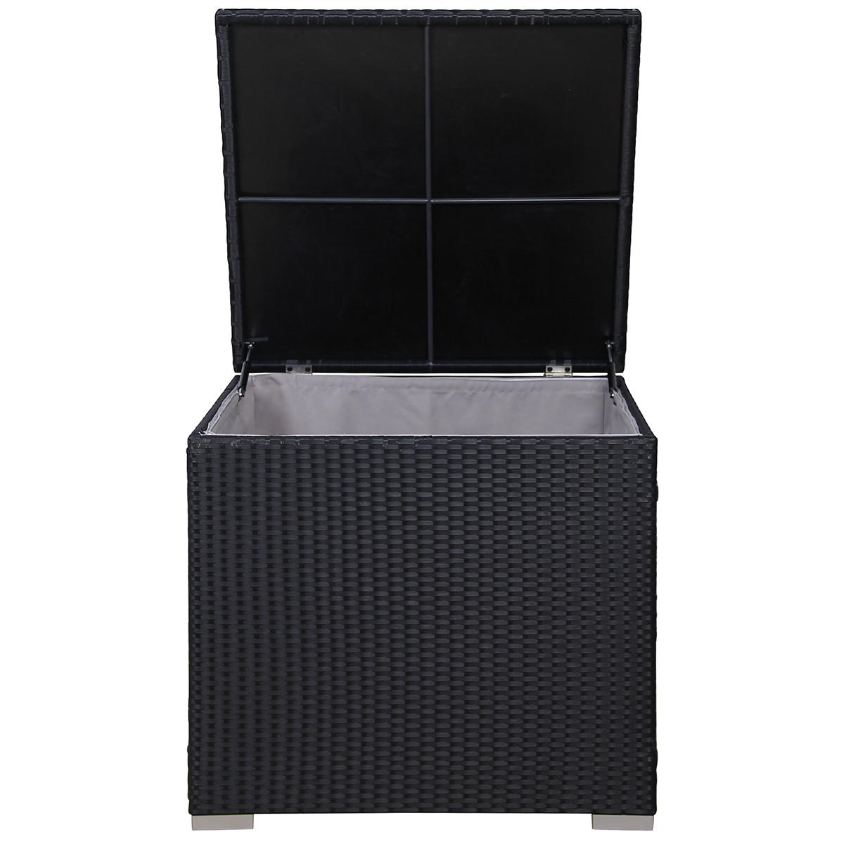 KISSENBOX LUGANO/CALIFORNIA - Schwarz, Kunststoff (75/64/75cm) - SVITA