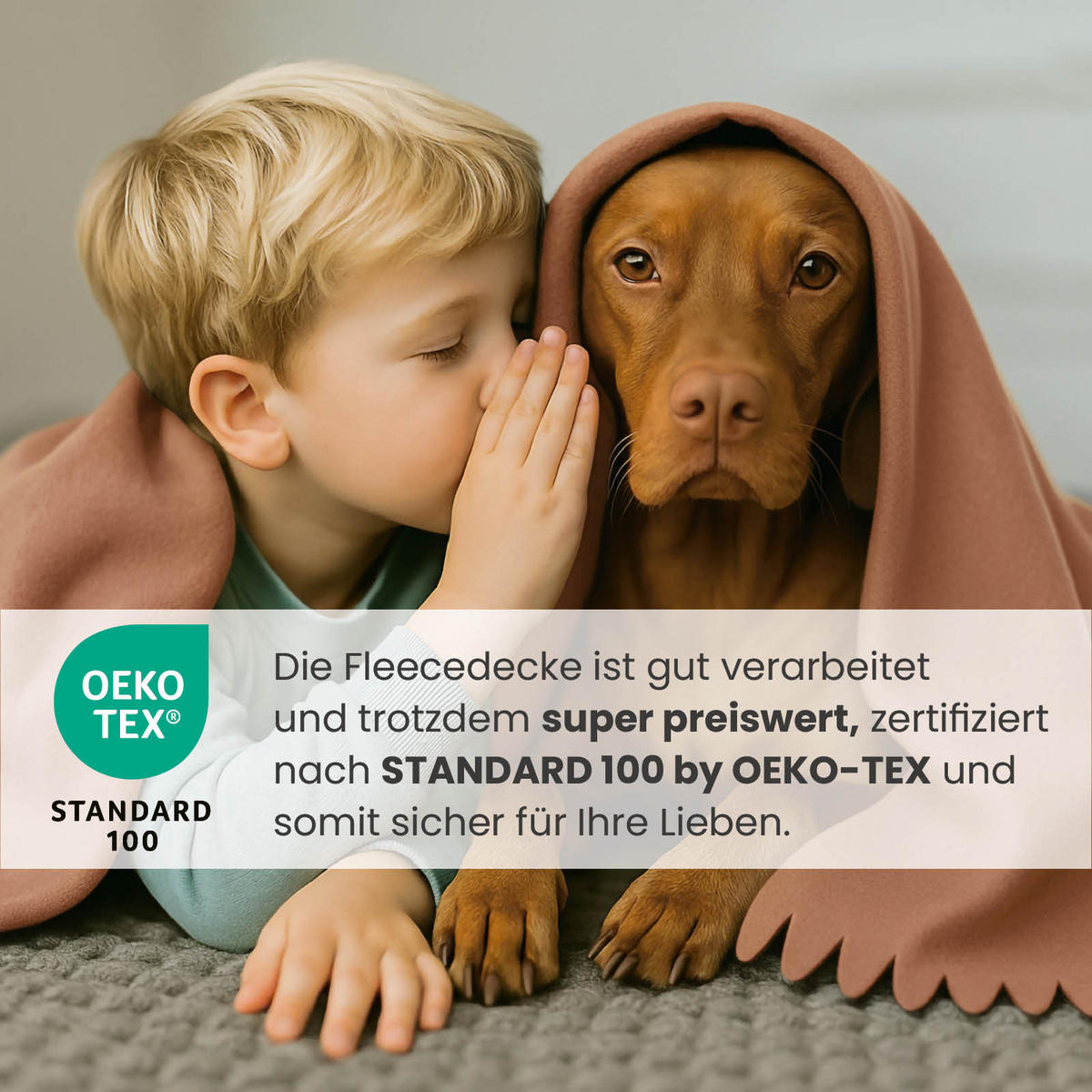 3ER Set Fleecedecken wave 120x160 braun - Braun, Textil (120/160cm) - wometo