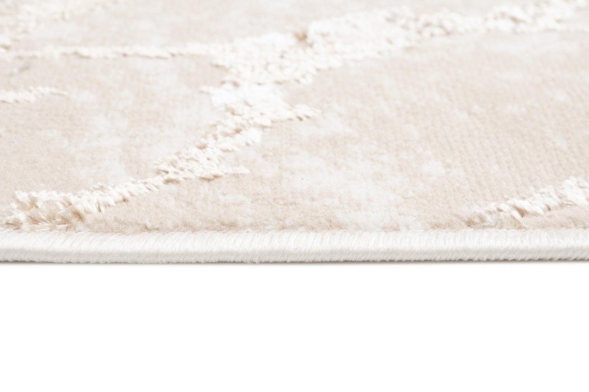 LÄUFER Crystal Beige Marmor Optik 70/700 cm - Beige, Textil (70/700cm) - Tapiso