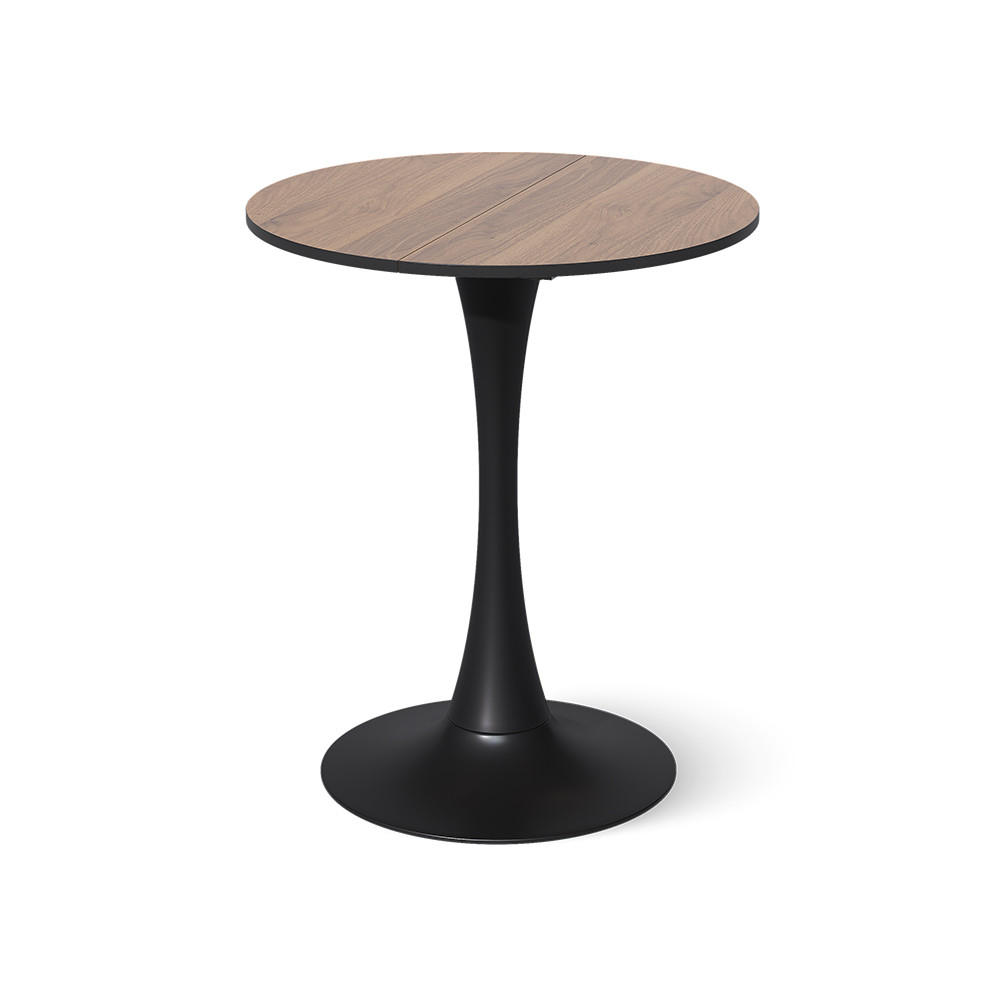 MASA DE SUFRAGERIE Carl, nuc/Negru, 60 x 60 cm - culoare nucă/negru, compozit lemnos (60/60/73cm) - Vicco
