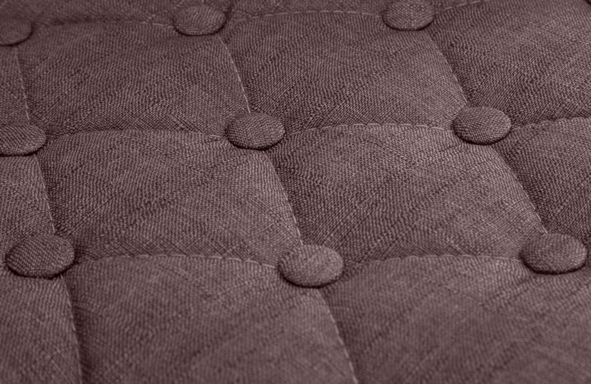 BARHOCKER Stoff braun - Chromfarben/Braun, Textil/Metall (62/103/55cm) - CLP