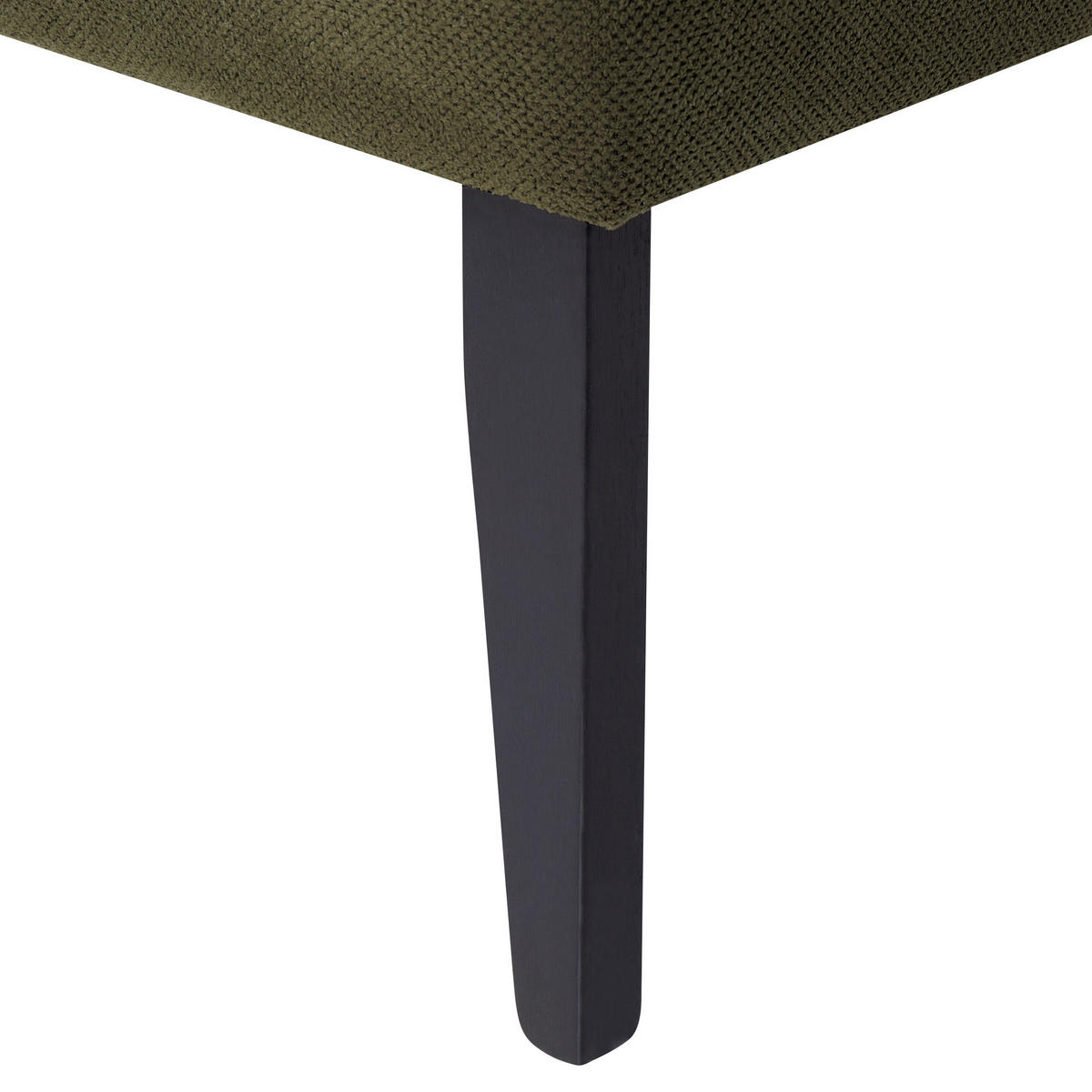 CHAISELONGUE olivgrün linksseitig Biarritz - Schwarz/Grün, Textil (118/77/60cm) - Beliani