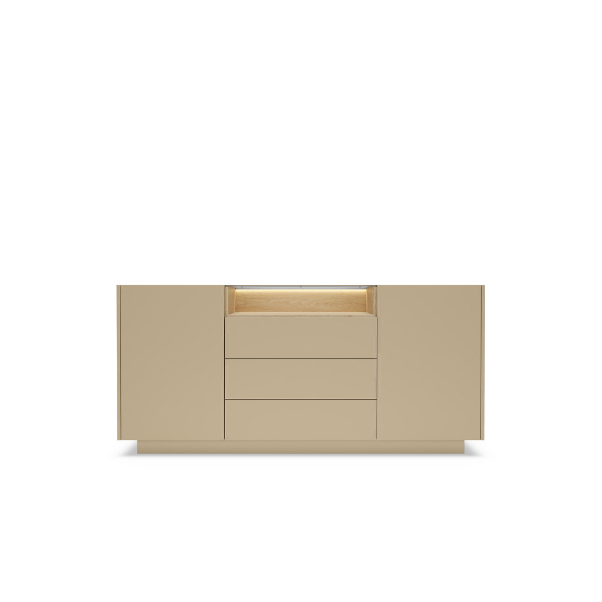 KOMMODE: Kakao + Cremona-Eiche, 176,4 x 83 x 39,5 cm - Braun, Holzwerkstoff (176.4/83/39.5cm) - 3XE LIVING