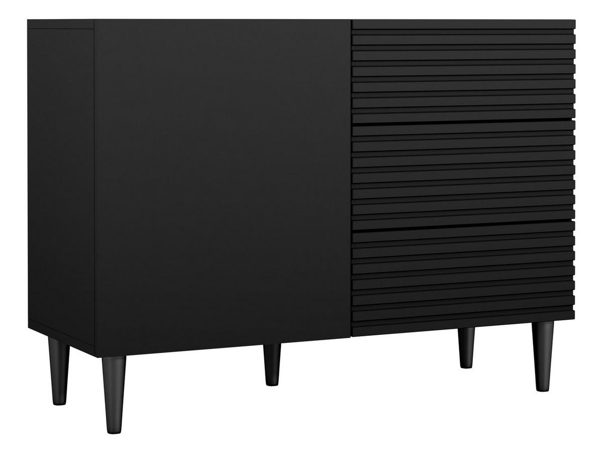 KOMMODE Nakomo - Schwarz, Holz/Holzwerkstoff (104/76/40cm) - MIRJAN24
