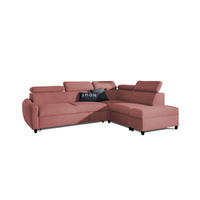 ECKSOFA Schlafsofa Anton In Esito - Rosa, Holzwerkstoff/Textil (265/205cm) - Fun Möbel