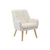 SESSEL - Bouclé-Stoff - Weiß - SERINO - Weiß, Textil (68/79/65cm) - Vente-Unique