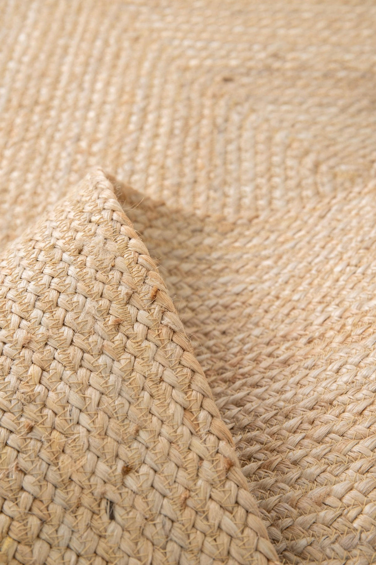 TEPPICH Design handgefertigt Jute beige - Beige, Naturmaterialien (120/170cm) - AFK Living