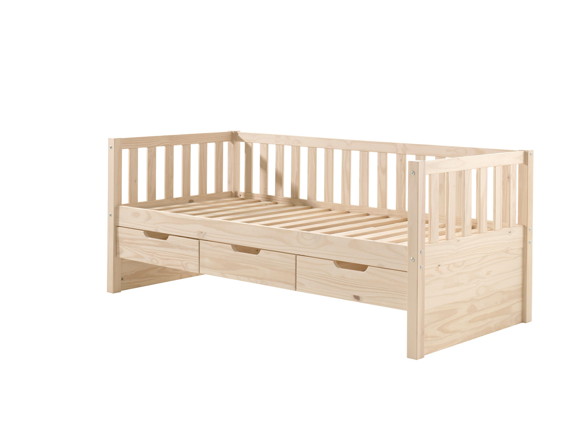 KINDERBETT FRITZ Beige 99x212x86 cm - Beige, Holz - FURNLUX
