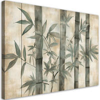 WANDBILD bambus in grautönen - Beige, Textil (60/40cm) - Feeby