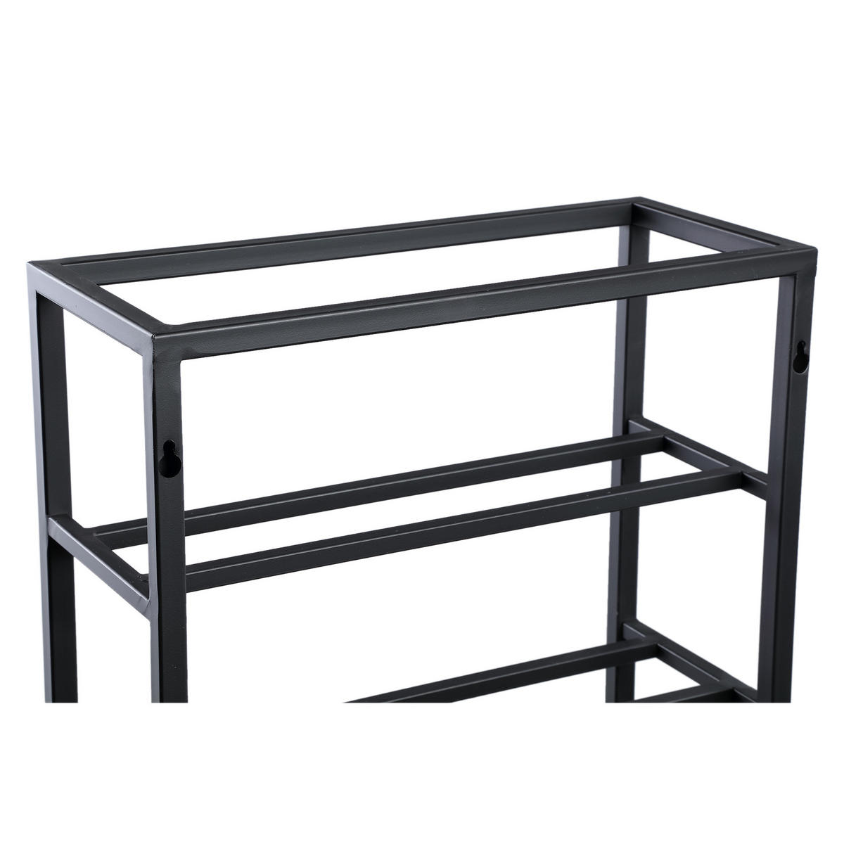 WEINREGAL Kentyn Schwarz 35/15/155cm - Schwarz, Metall (15/155/35cm) - PTMD Collection