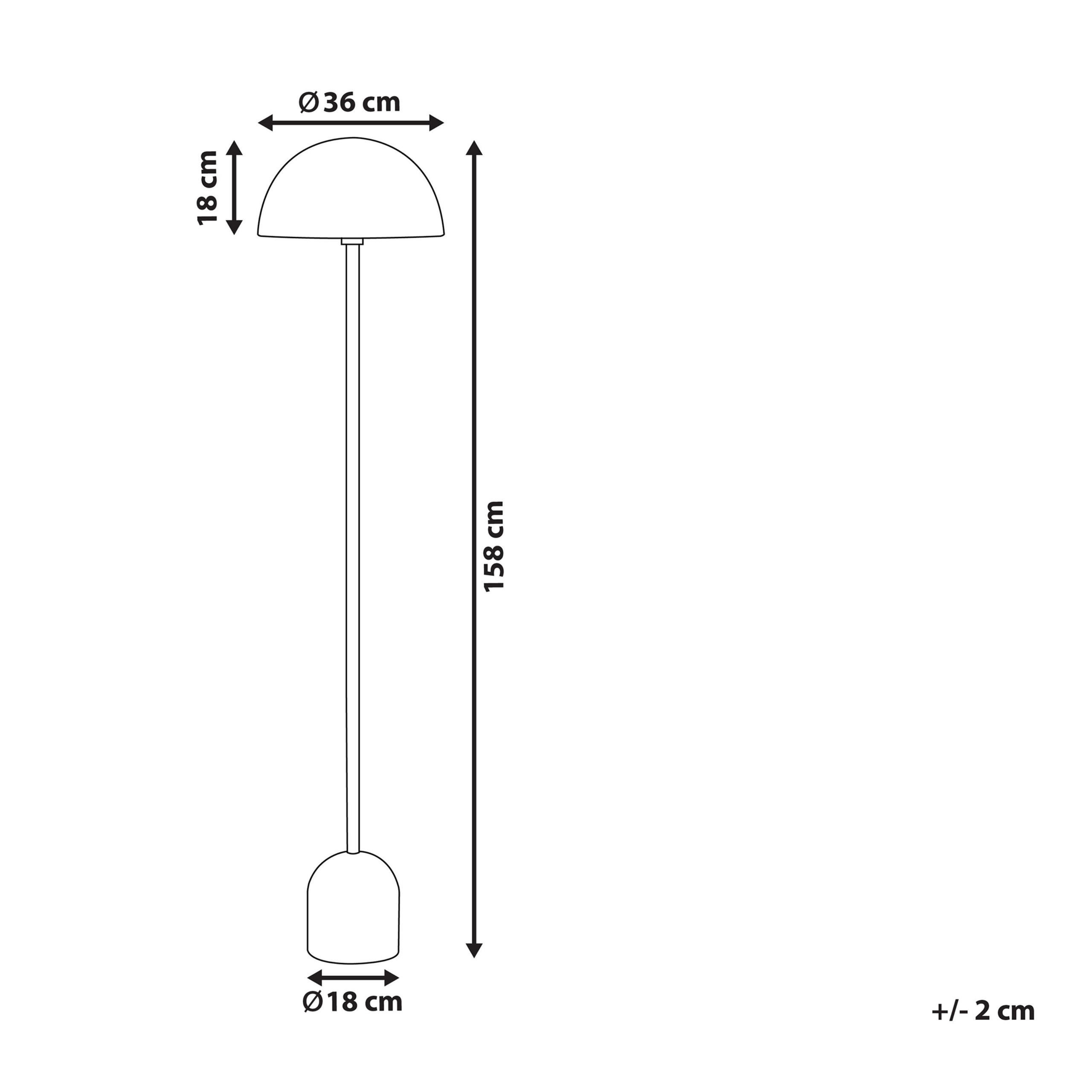 Thumbnail - Beliani Stehlampe, Kupfer, Metall, 36x158x35 cm, Lampen & Leuchten, Innenbeleuchtung, Stehlampen, Stehlampen