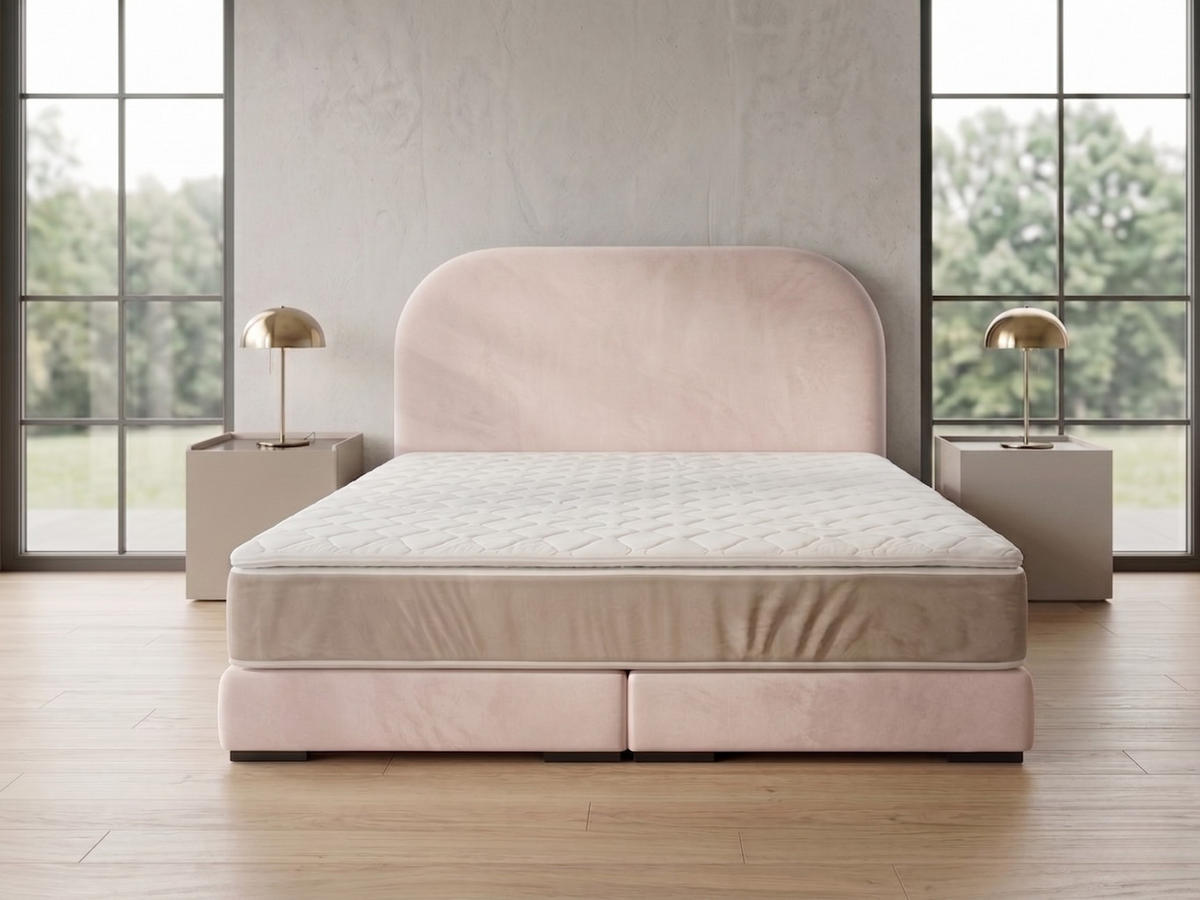 POLSTERBETT LEON1 140x 200 cm Farbe: Beige - Beige, Textil (140/200cm) - A&J MöbelLand