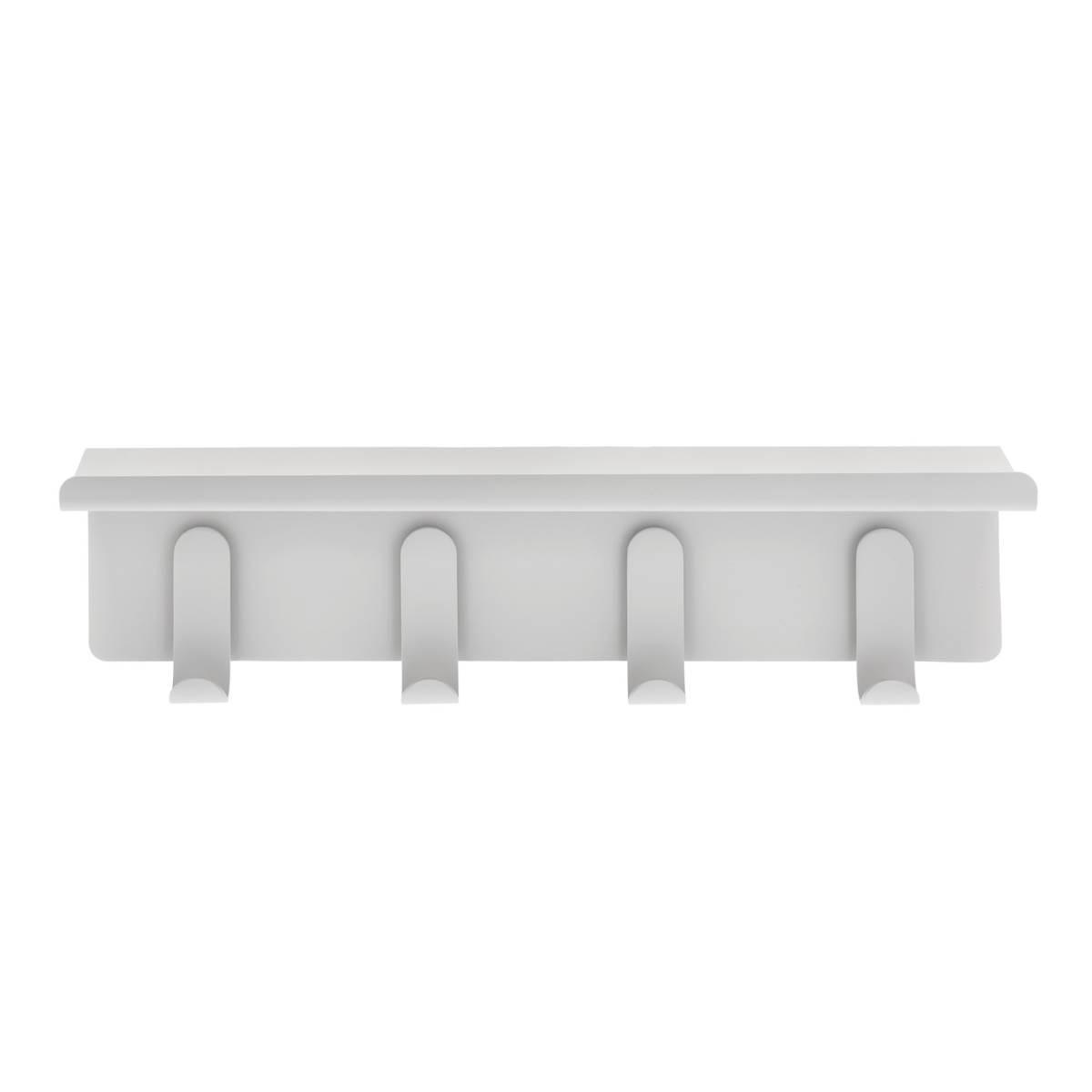 WANDGARDEROBE A-Collection grau mit Ablage 11/40/15 cm - Grau, Metall (40/15/11cm) - Zone Denmark