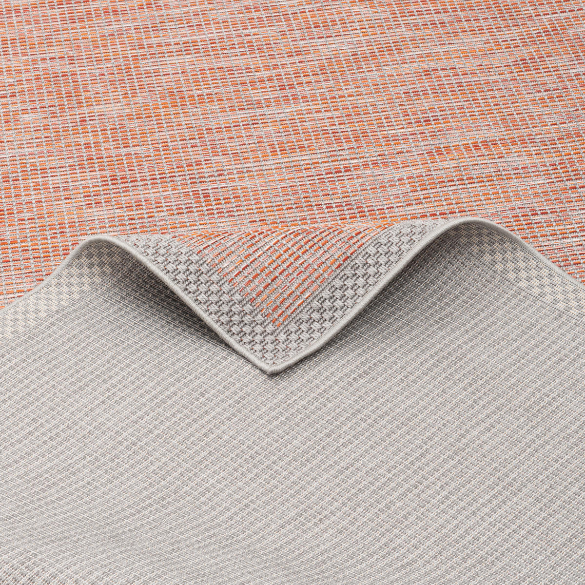 IN & OUTDOOR TEPPICH FLACHGEWEBE OTTAWA MIX - Orange, Textil (80/150cm) - Pergamon