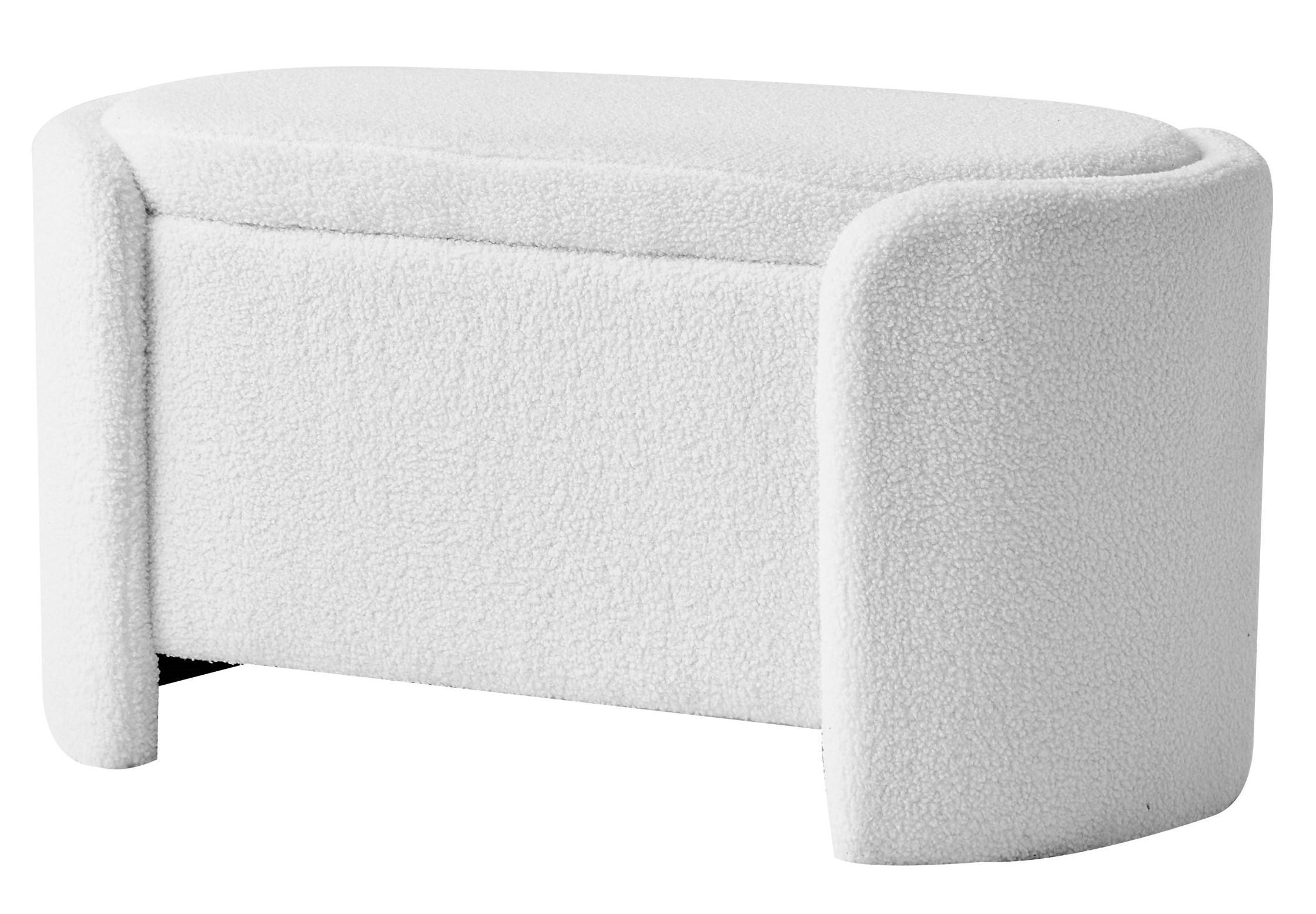 SITZBANK Wolle Weiß - Weiß, Textil (88/46/45cm) - Nordlys