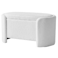 SITZBANK Wolle Weiß - Weiß, Textil (88/46/45cm) - Nordlys