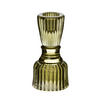 KERZENHALTER Patricia grün 5/5/10 cm Glas - Grün, Glas (5/10/5cm) - Mondex