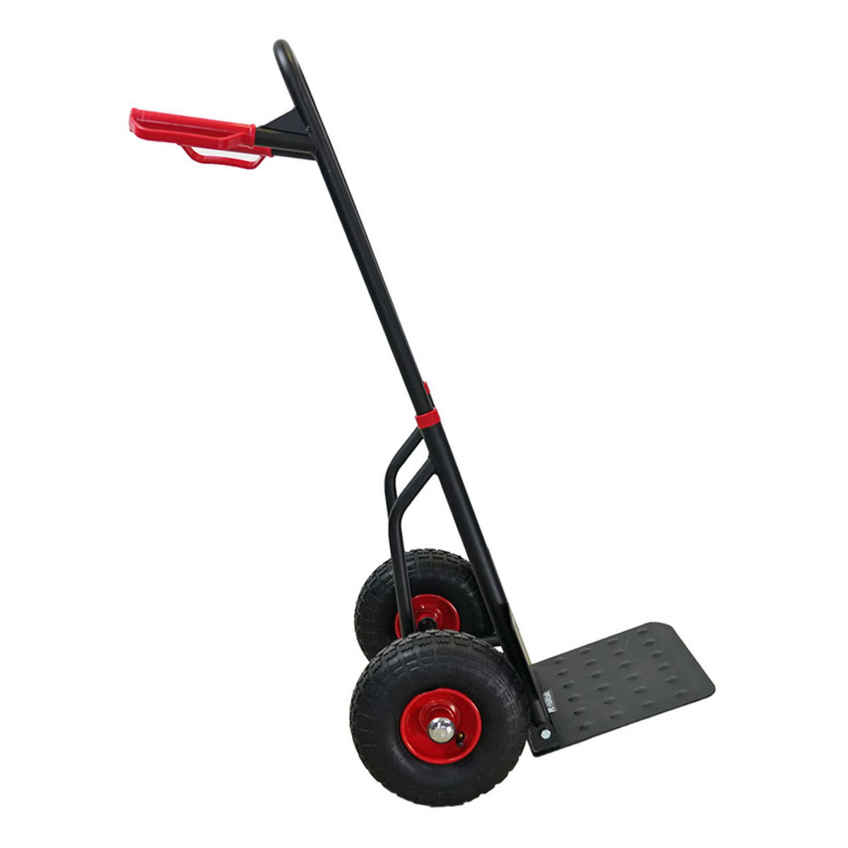 SACKKARRE Taurus 150 110x50x57cm Traglast 150kg Griff, Klappbar, Stahl Rot-Schwarz - Schwarz, Metall (57/50/110cm) - PROREGAL