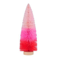 DEKOFIGUR Tanne aus Sisal 34cm - Pink, Naturmaterialien (12/34/12cm) - Butlers
