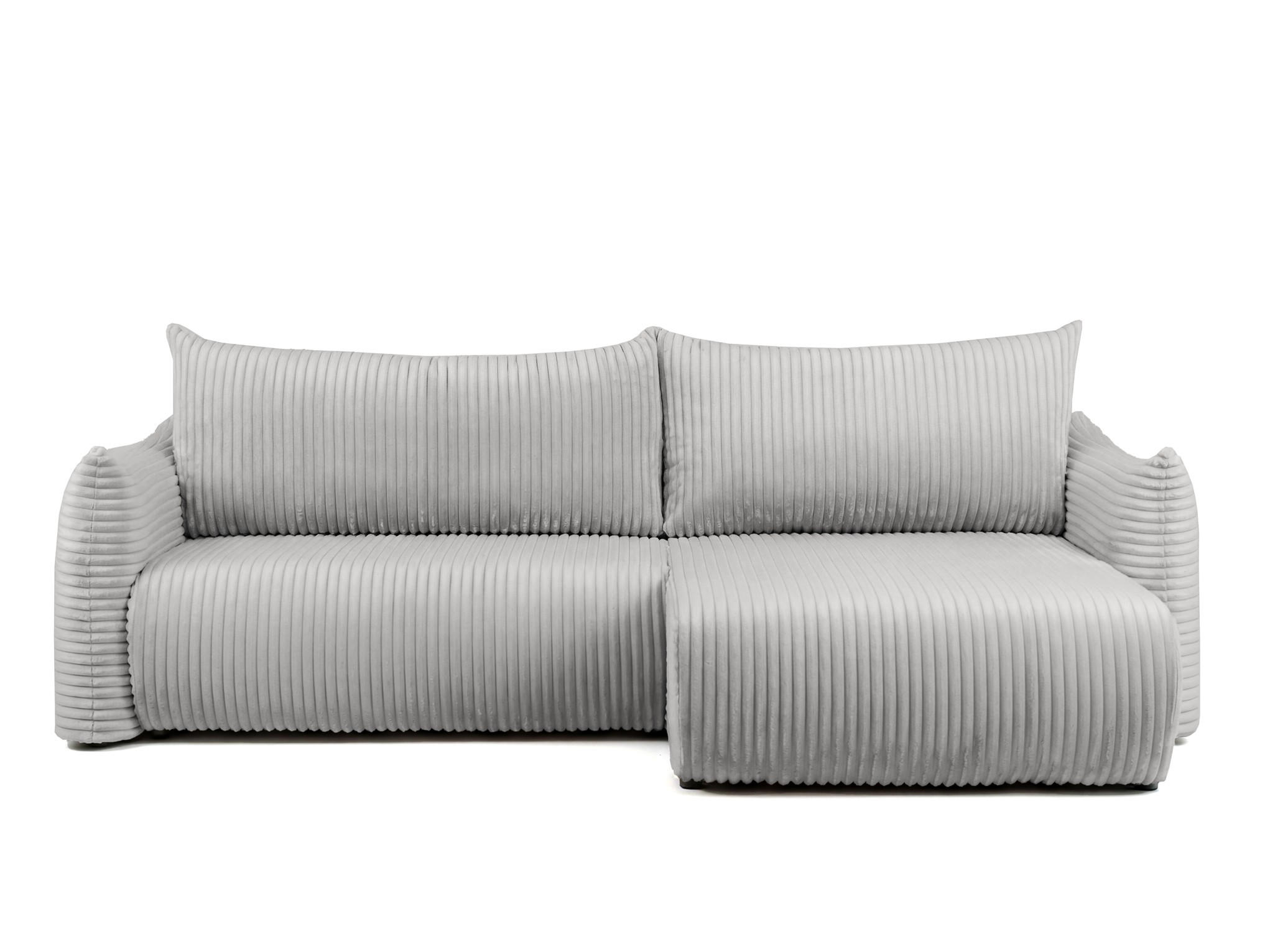 ECKSOFA Mailand Mit Schlaffunktion - Grau, Holzwerkstoff/Textil (260/154cm) - Fun Möbel