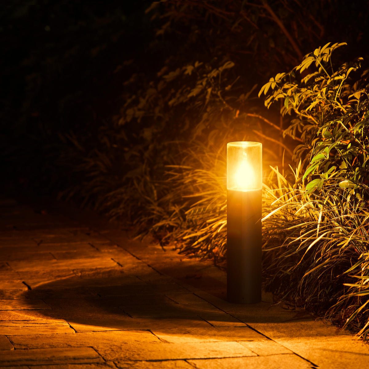 AUSSENLEUCHTE Ambra 50 - Anthrazit, Metall (11/11/50cm) - Paco Home