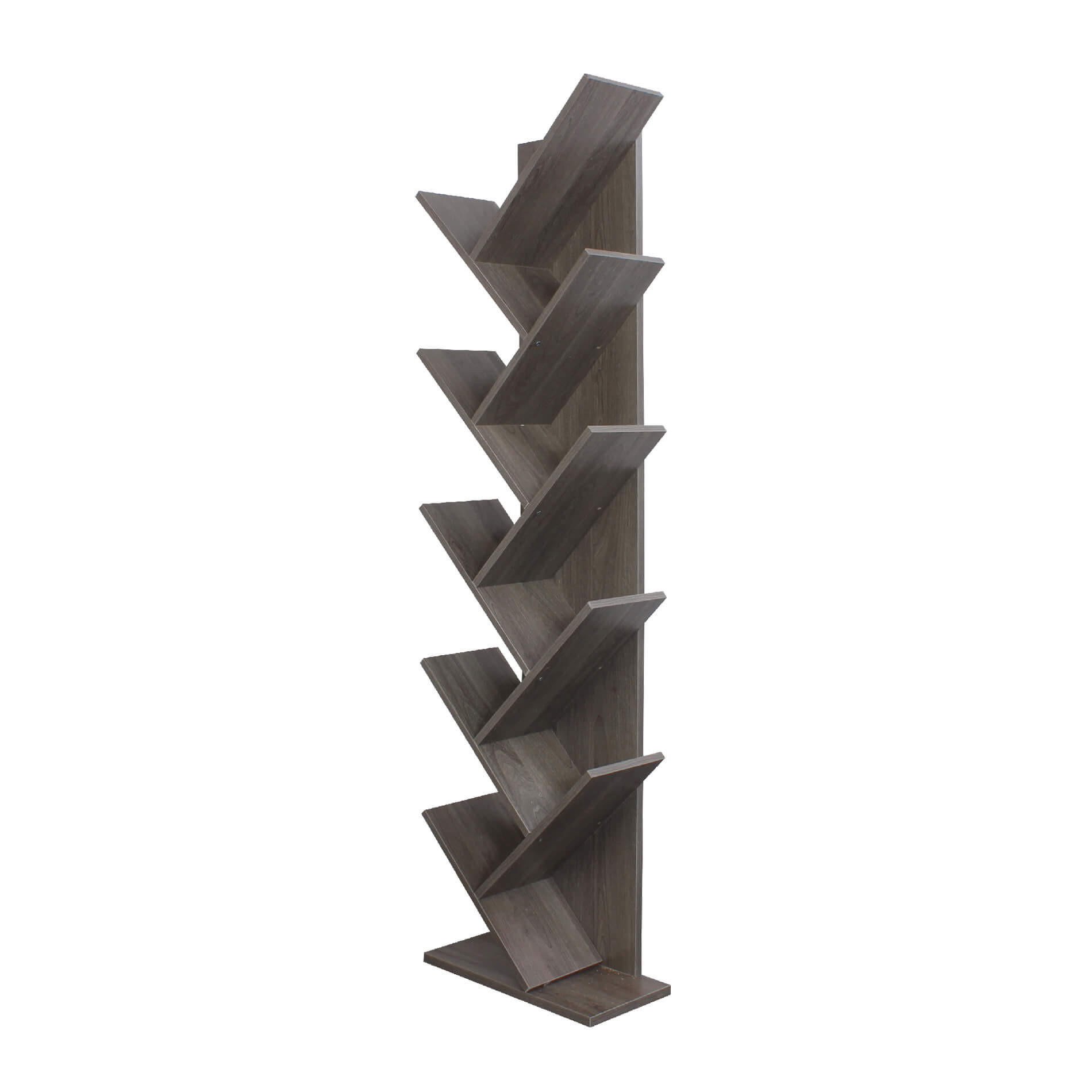 BÜCHERREGAL Grau 22/45/160 cm - Grau, Holzwerkstoff (22/160/45cm) - Mobili Rebecca