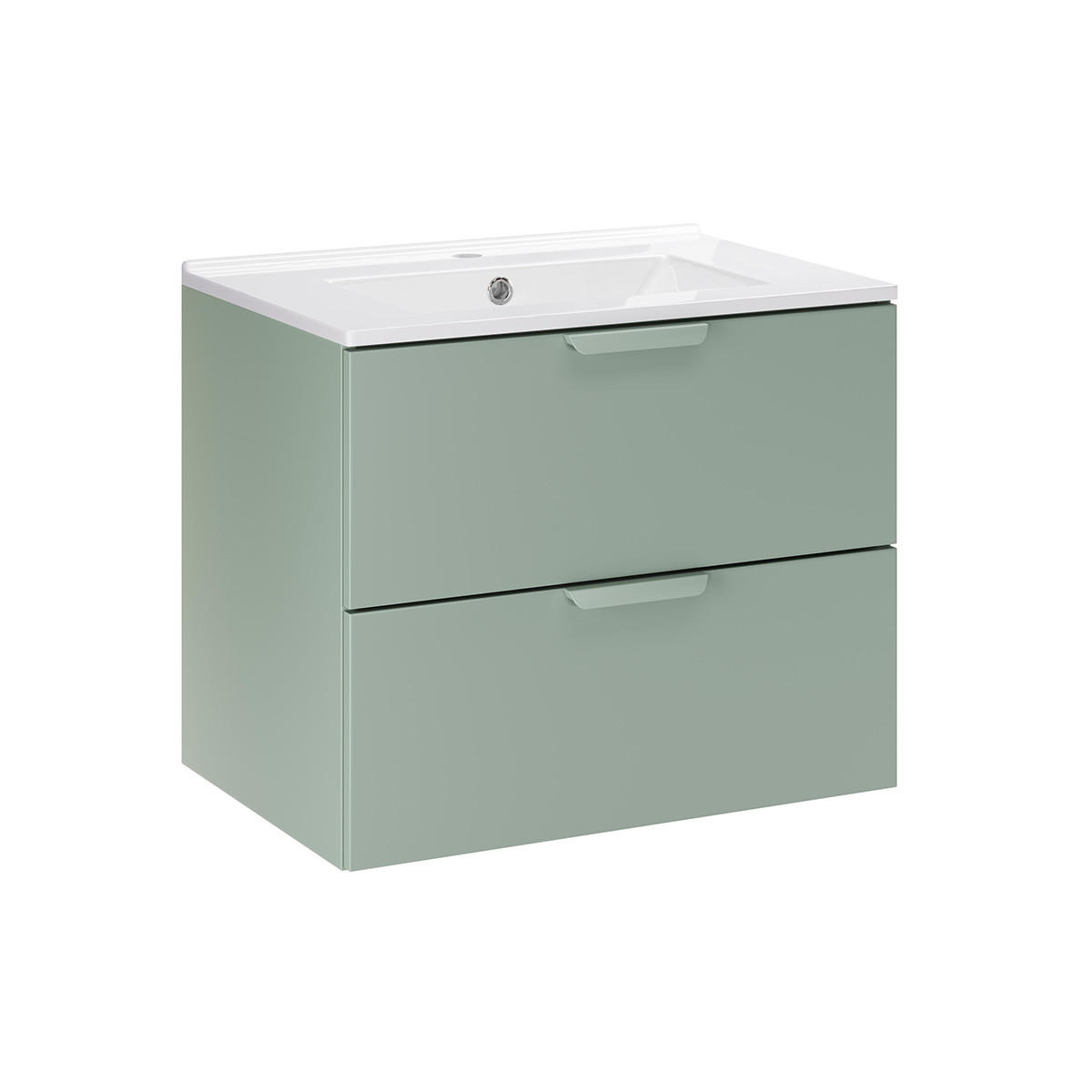 WASCHTISCH 61cm Oria Grün - Grün, Holzwerkstoff (61/50/46cm) - Petits-meubles