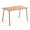 GARTENTISCH, Karamell - Braun, Metall (180/90/72cm) - Oviala