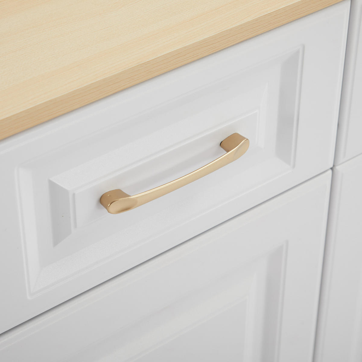SIDEBOARD 140/40/75 cm Weiß/Eiche aus Spanplatte mit 4 Schubladen und 4 Türen - Weiß, Holzwerkstoff (40/75/140cm) - OKMYHOME