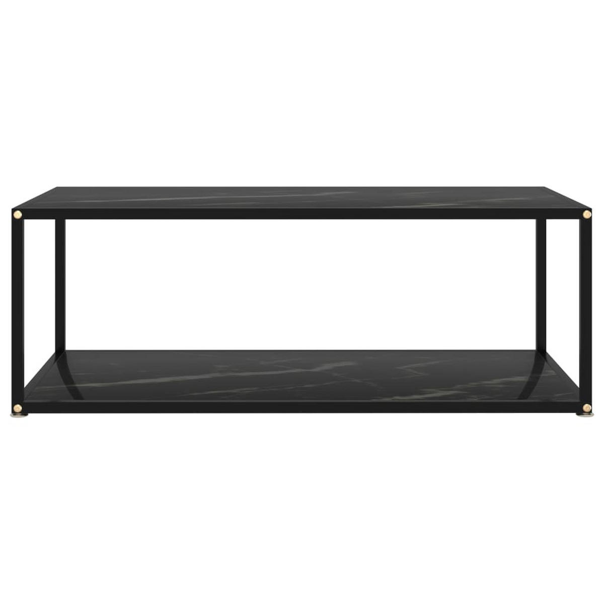 COUCHTISCH Schwarz 100x50x35 cm Hartglas - Schwarz, Glas (100/50/35cm) - furnicato