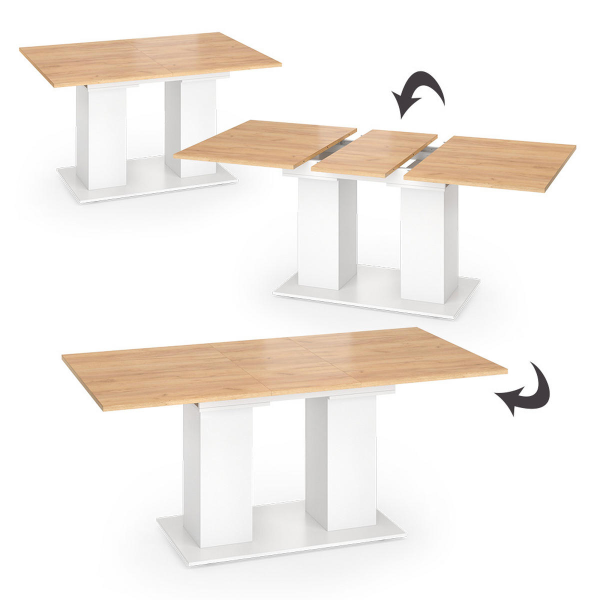 Weiß, Holzwerkstoff (90/180/76cm) - Vicco