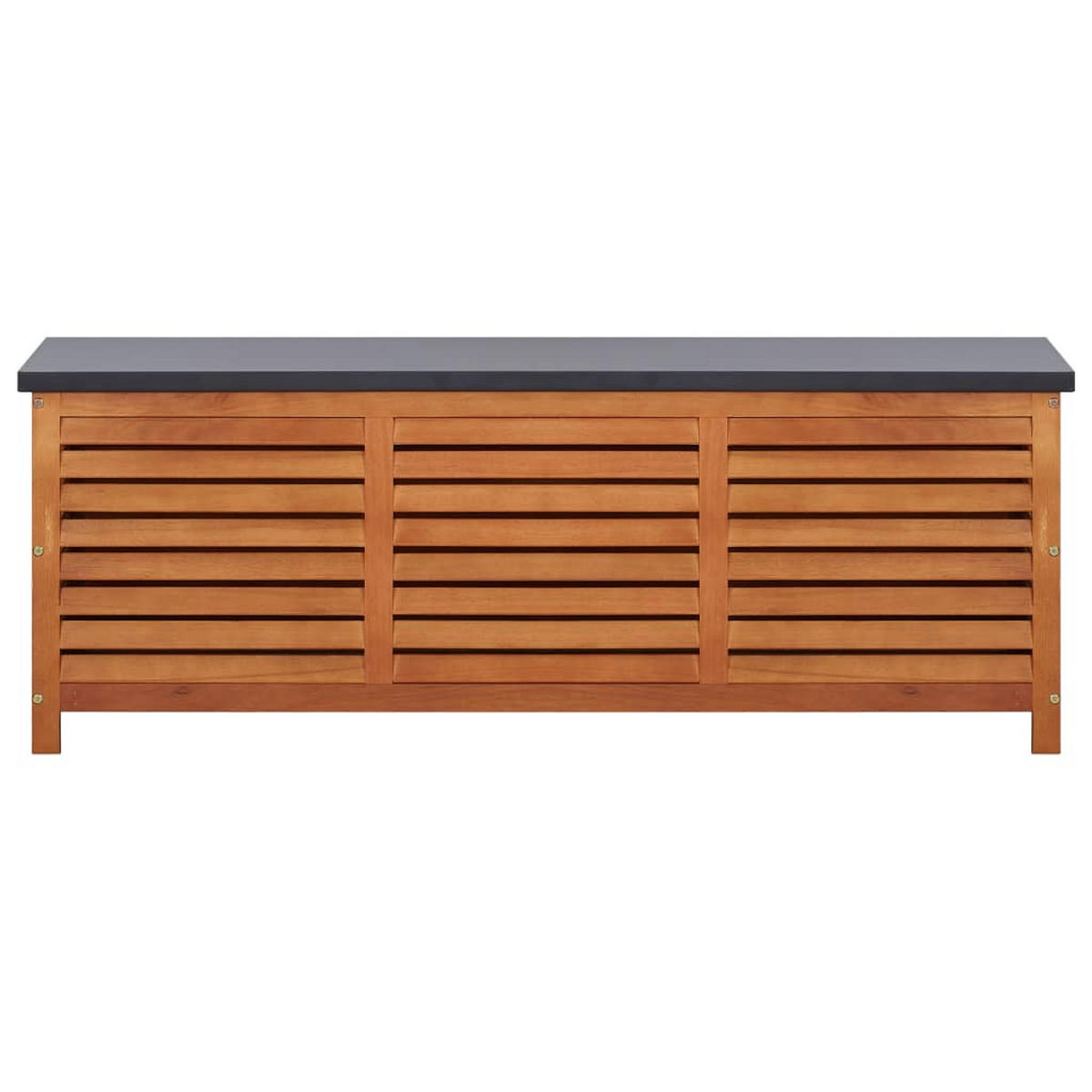 GARTENBOX 150x50x55 cm Eukalyptus Massivholz - Braun, Holz (150/55/50cm) - furnicato