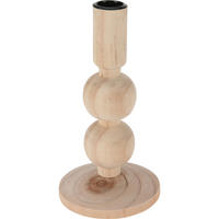 KERZENSTÄNDER Holz 23 cm - Beige, Holz (8.7/17.5/8.7cm) - Home Styling Collection