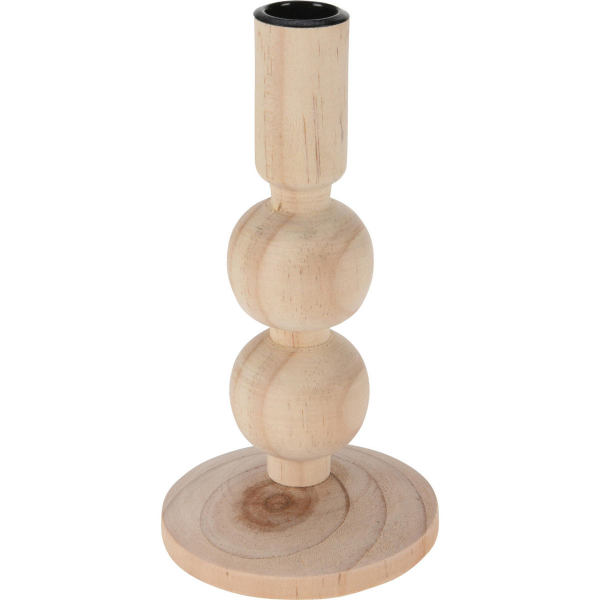 KERZENSTÄNDER Holz 23 cm - Beige, Holz (8.7/17.5/8.7cm) - Home Styling Collection