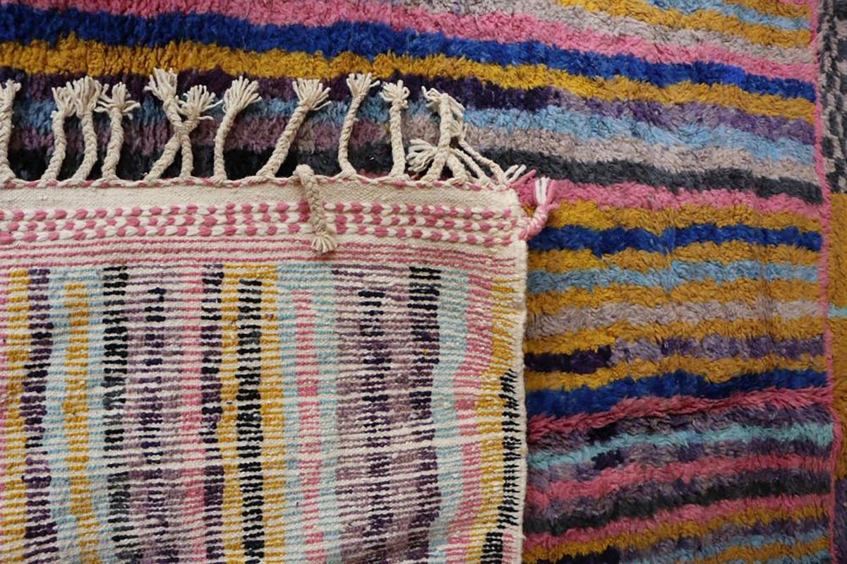 BERBERTEPPICH aus Marokko aus reiner Wolle 200x 300 cm - Multicolor, Naturmaterialien (200/300cm) - AFK Living