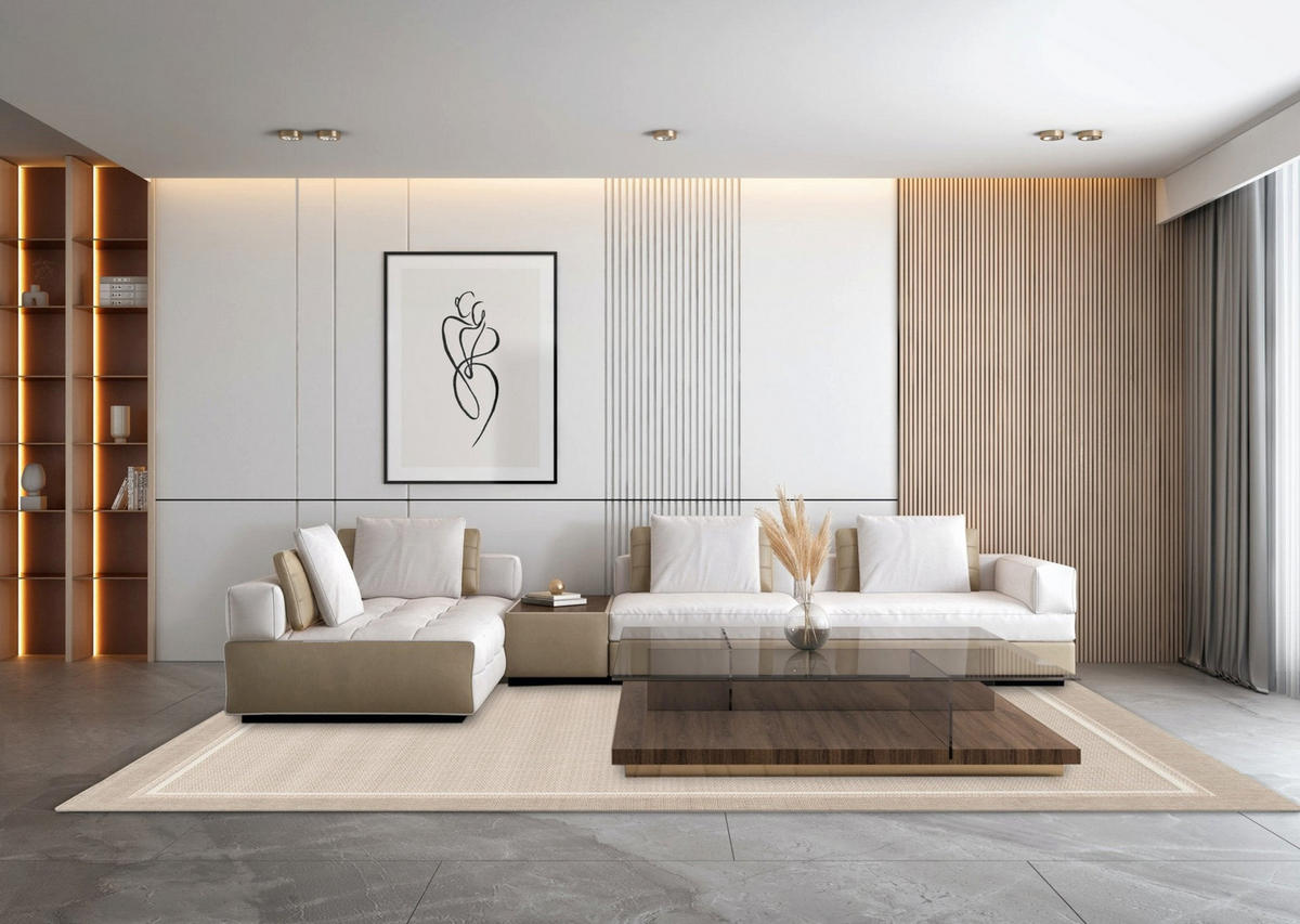 TEPPICH für Innen und Außen pflegeleicht beige - Beige, Textil (80/150cm) - AFK Living