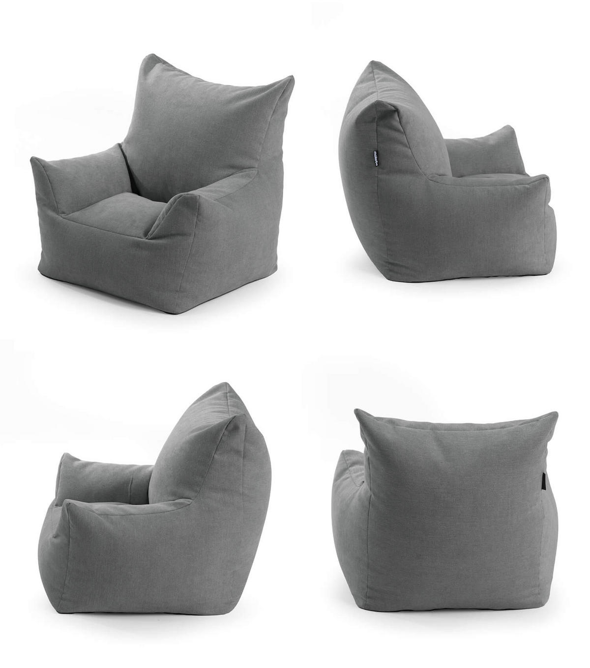 KINDERSESSEL Der Pausenheld - Anthrazit, Textil (52/57/53cm) - Mokebo