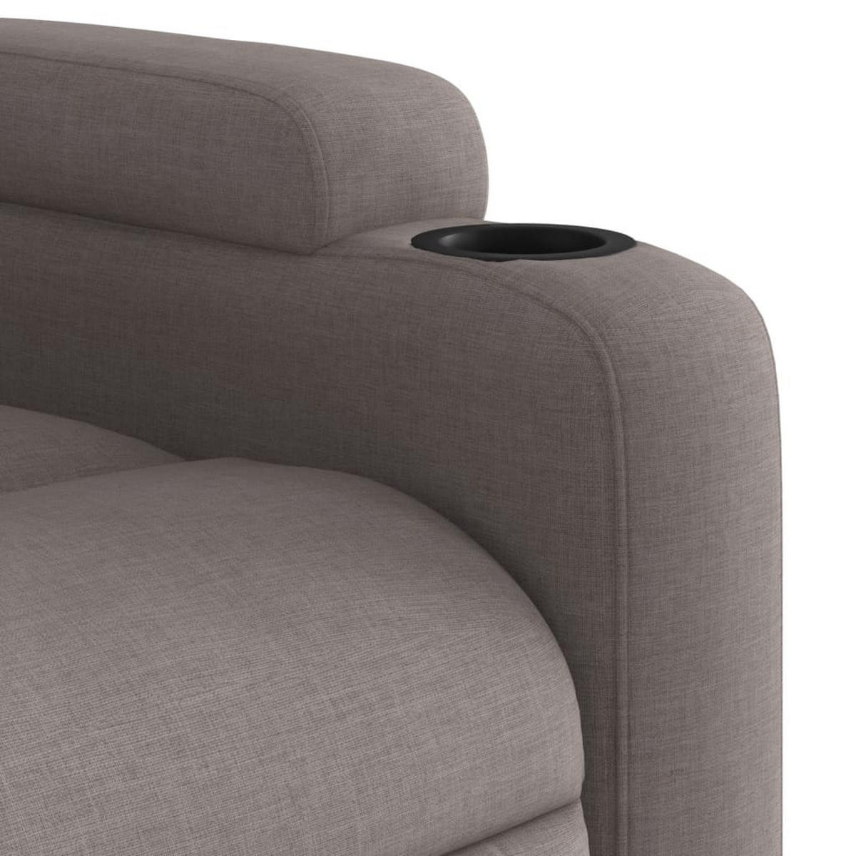 RELAXSESSEL Taupe Stoff - Taupe, Textil (88/97/74cm) - vidaXL