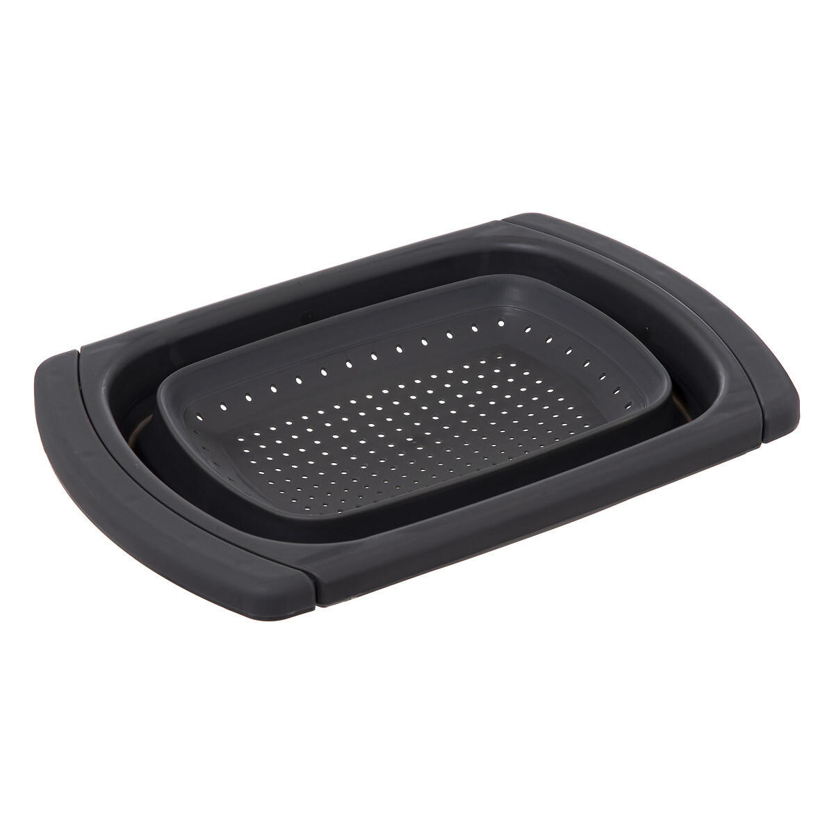 ABTROPFSIEB Faltbar 39/26,5/4,2 cm - Anthrazit, Kunststoff (39cm) - 5five Simply Smart
