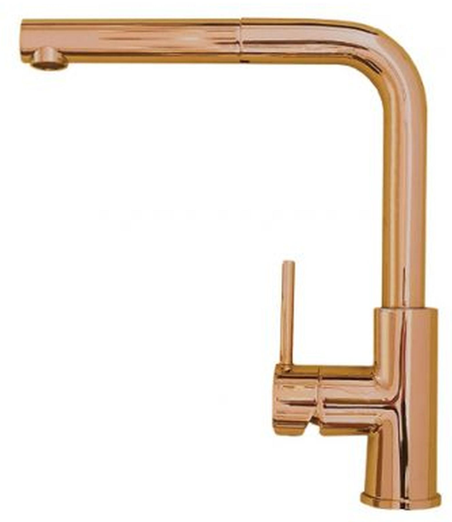 KÜCHENARMATUR Hochdruck Zeos Einhandmischer Kupfer Handbrause herausziehbar - Kupferfarben, Metall (5/30.7/27.5cm) - Alveus