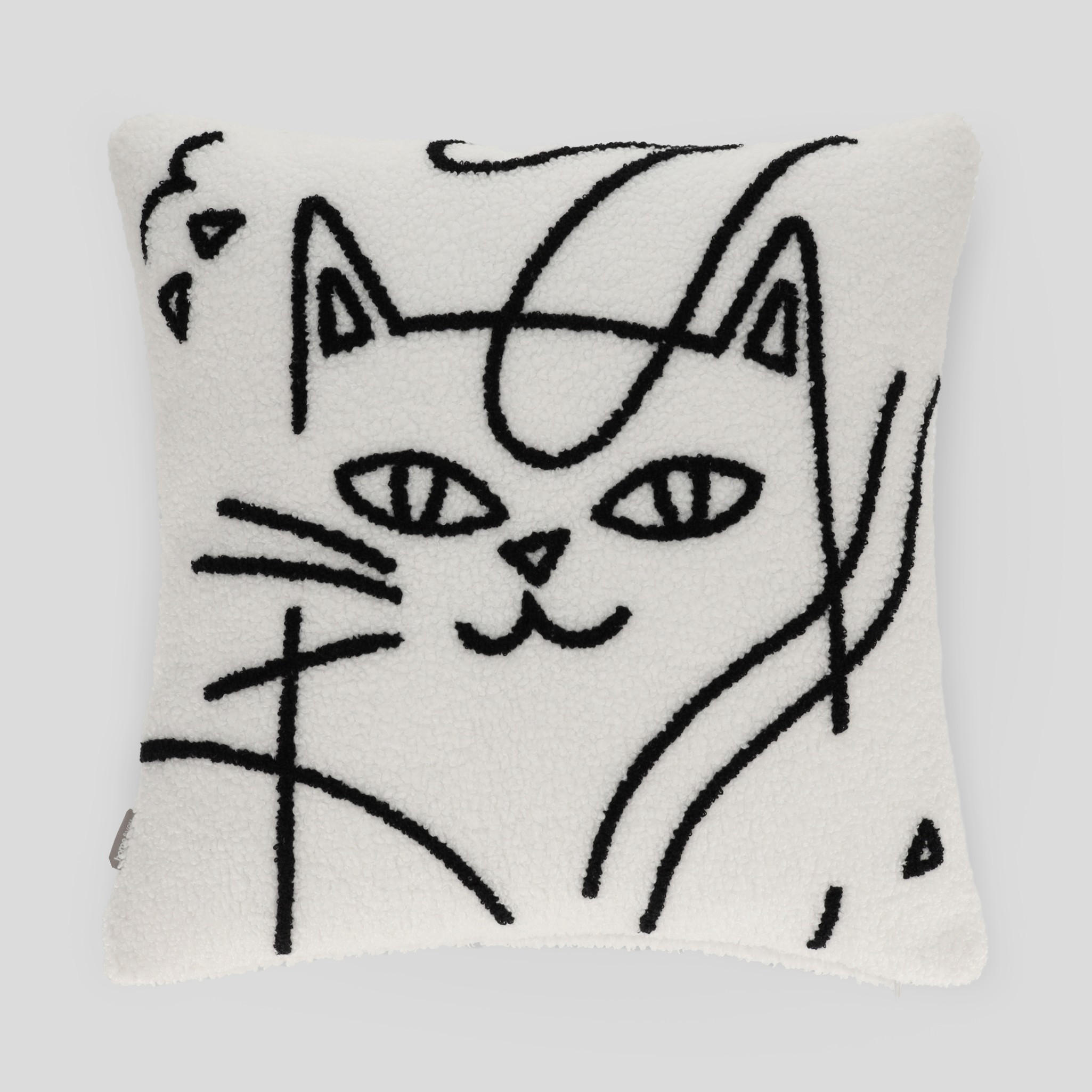 KISSENBEZUG Katzo - Schwarz, Textil (45/45cm) - home&you