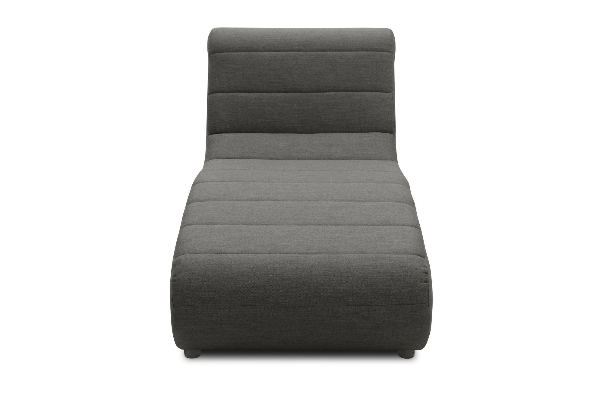 GARTENLOUNGE-LIEGE Boudicca 73x85x169 mit Outdoorbezug in anthrazit - Anthrazit, Kunststoff (169/85/73cm) - 58aufmkessel